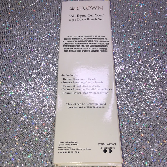👸🏽🆕👸🏽Crown All Eyes On You 5pc Luxe Brush Set - Picture 5 of 6
